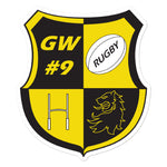 Council Bluffs Rugby Bubble-free stickers