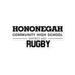 Hononegah Rugby Bubble-free stickers