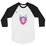 Majestic Unicorns Rugby 3/4 sleeve raglan shirt