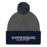 Shippensburg Women's Rugby Pom Pom Knit Cap
