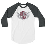 Jenks Trojans Rugby 3/4 sleeve raglan shirt