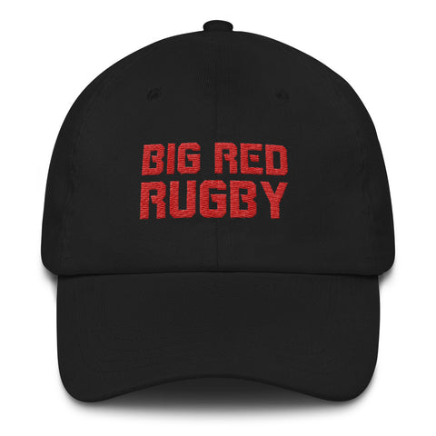 Big Red Rugby Dad hat