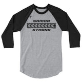 Samoa Strong 3/4 sleeve raglan shirt