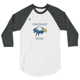 Cincinnati Rugby 3/4 sleeve raglan shirt