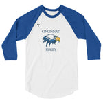 Cincinnati Rugby 3/4 sleeve raglan shirt