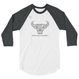 Kona Bulls Rugby 3/4 sleeve raglan shirt