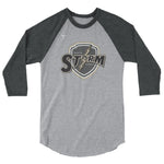 North County Storm Rugby 3/4 sleeve raglan shirt