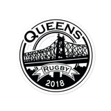 Queens Rugby Bubble-free stickers