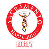 Sacramento Harlequins Bubble-free stickers