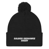 Raleigh Redhawks Rugby Pom-Pom Beanie