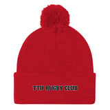 TTU Rugby Club Pom-Pom Beanie