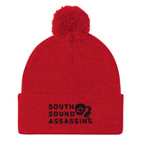 South Sound Assassins Rugby Pom-Pom Beanie