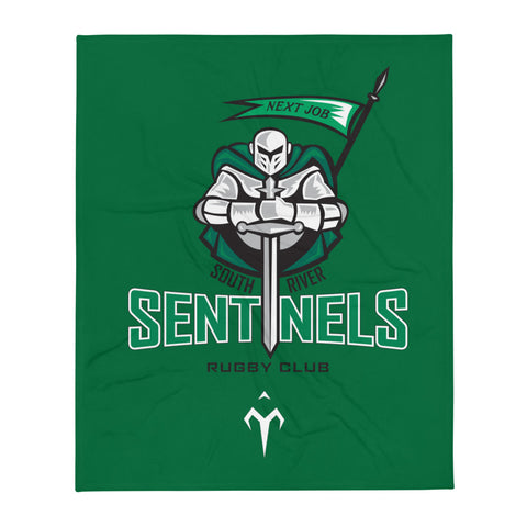 South River Sentinels Rugby Club Throw Blanket