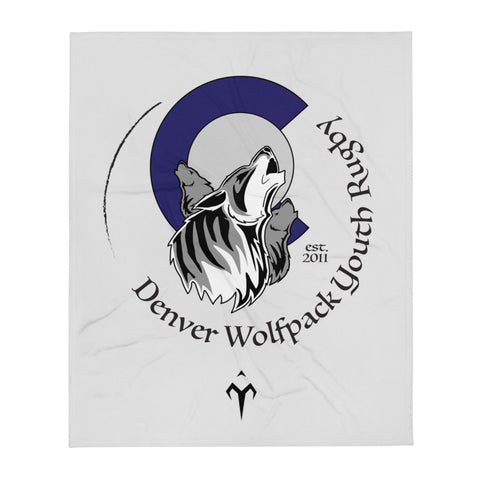 Denver Wolfpack Youth Rugby Throw Blanket