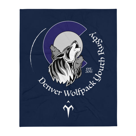 Denver Wolfpack Youth Rugby Throw Blanket