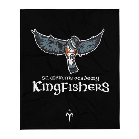 St. Martin's Academy Kingfishers Throw Blanket