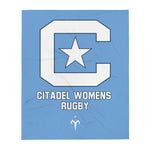 The Citadel Women's Rugby Throw Blanket