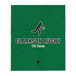 Clarkson Women's Rugby Throw Blanket