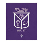 Nashville Catholic Rugby Throw Blanket
