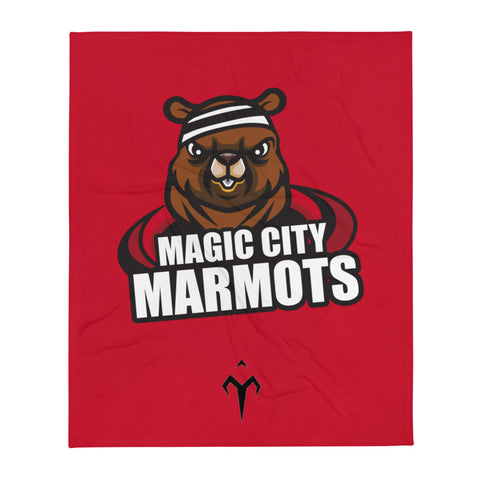 Magic City Marmots Throw Blanket