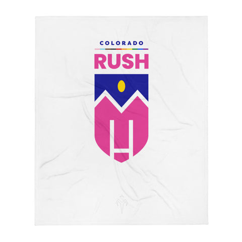 Colorado Rush Rugby Throw Blanket
