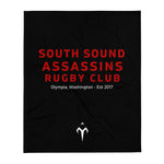 South Sound Assassins Rugby Throw Blanket