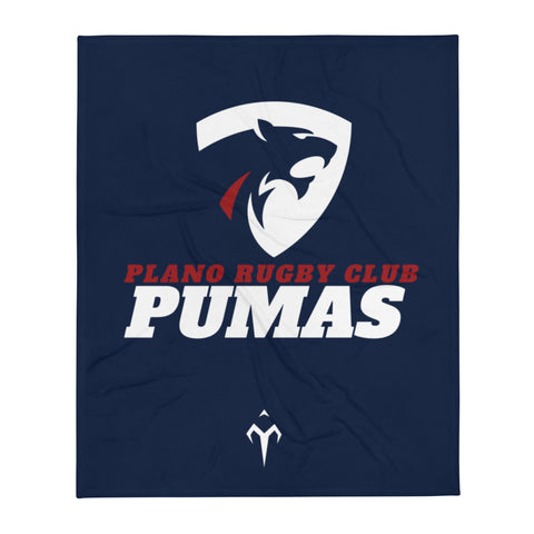 Plano Pumas Rugby Throw Blanket