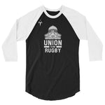Union College Club Rugby 3/4 sleeve raglan shirt