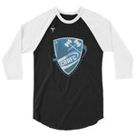 Charlotte Barbarians Rugby 3/4 sleeve raglan shirt