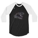 Black Katts WSU Rugby 3/4 sleeve raglan shirt