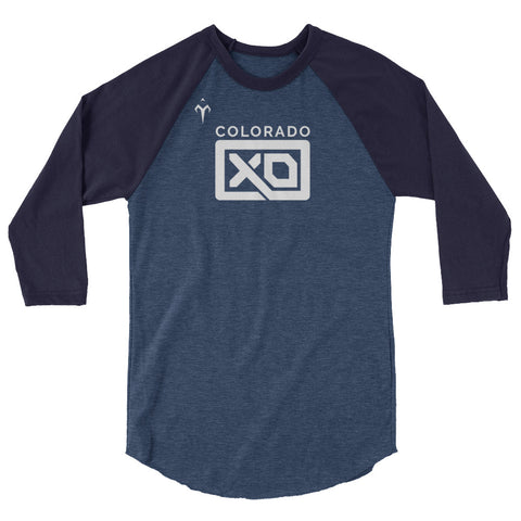 Colorado XO's Infinity Park 3/4 sleeve raglan shirt