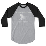 Gilroy Mustangs Rugby Club 3/4 sleeve raglan shirt