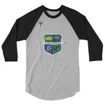 Kingwood Rugby Club Inc. 3/4 sleeve raglan shirt