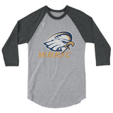 Walnut Hills Rugby Club 3/4 sleeve raglan shirt