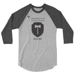 University of Puget Sound Rugby 3/4 sleeve raglan shirt