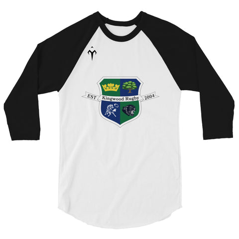 Kingwood Rugby Club Inc. 3/4 sleeve raglan shirt