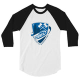 Charlotte Barbarians Rugby 3/4 sleeve raglan shirt