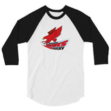 Raleigh Redhawks Rugby 3/4 sleeve raglan shirt