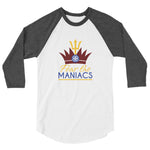 Fear the Maniacs 3/4 sleeve raglan shirt