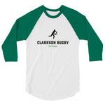 Clarkson Women's Rugby 3/4 sleeve raglan shirt