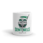 South River Sentinels Rugby Club White glossy mug