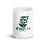 South River Sentinels Rugby Club White glossy mug